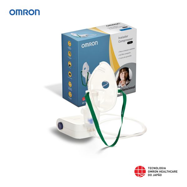 Inalador e Nebulizador Compressor Omron Elite Adulto e Infantil NE-C803